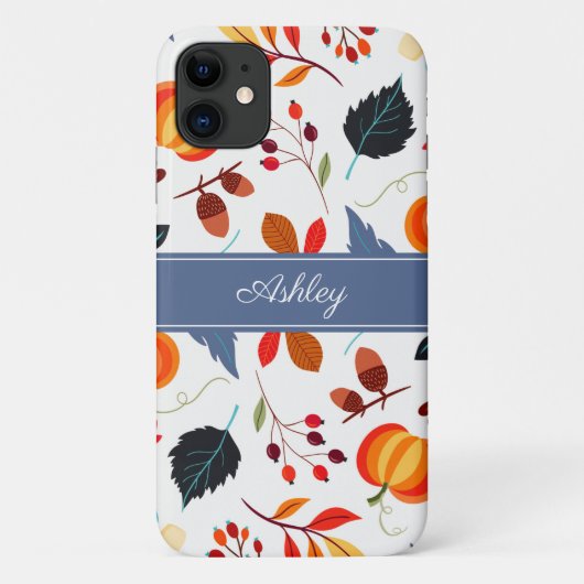 Elegante herfst botanische bladeren Case-Mate iPhone case (Achterkant)
