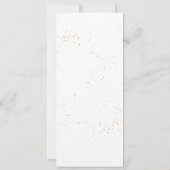 Elegante herfst bruiloftsmenu kaart (Achterkant)