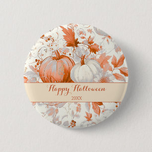 Elegante herfst chinoiserie Halloween Ronde Button 5,7 Cm