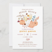 Elegante herfst Herfst bruids doucheuitnodiging Kaart (Voorkant)