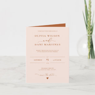 Elegante herfst kleur bruiloft