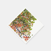 Elegante Herfst Tree Thema Papier Servet (Hoek)