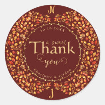 Elegante herfst verlaat rustieke terracotta bruilo