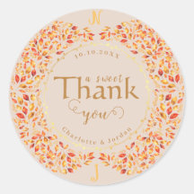 Elegante herfst verlaat rustieke terracotta bruilo