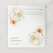 Elegante Herfst Wildflower Pompoen Waterverf bruil (Buitenkant ongevouwen)