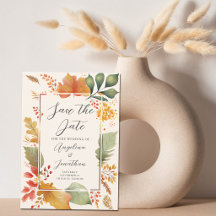 Elegante herfstbladeren aquarel