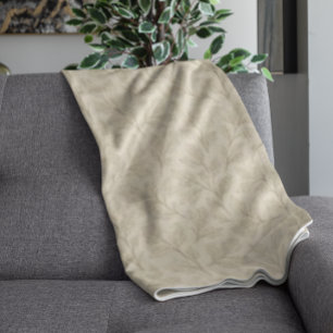 Elegante herfstbladeren Boho minimalistische boe Fleece Deken