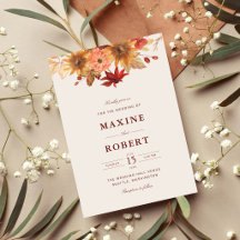 Elegante Herfstbladeren Herfst Bruiloft