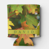 Elegante herfstbladeren Koelbox Blikjeskoeler (Achterkant)