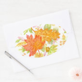 Elegante herfstbladeren Stickers (Envelop)