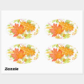 Elegante herfstbladeren Stickers (Vel)