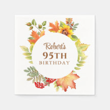 Elegante herfstbloem 95e verjaardag