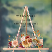 Elegante herfstige bruiloft met stemming acryl bord (Neutraal)