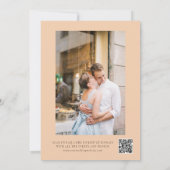 Elegante herfstmoderne Waterverf terracotta Save The Date (Achterkant)