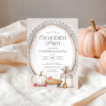 Elegante  herfstverlovingsfeest