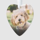 Elegante Herinnering aan Huisdier Verlies Kat Hond Ornament (voorkant)