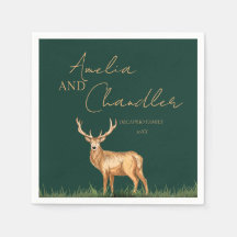 Elegante Hertenbok Kerst Familienaam