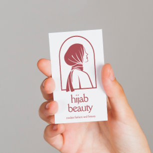 Elegante Hijab Logo minimalistische islamitische Visitekaartje