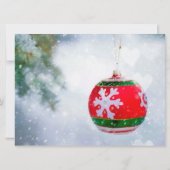 Elégante hiver Wonderland Cristmas Invitation (Dos)