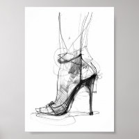 Elegante hoge hak voet - Vrouwelijke stijl