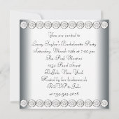 Elegante hoge hakken vrijgezellenfeest kaart (Achterkant)