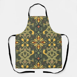 Elegante Home Decor Schort met kleurrijke naadloze
