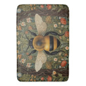 Elegante  hommel botanische bloemkunst badmat (Voorkant Verticaal)