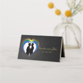 Elegante homo silhouetten. (Achterkant)