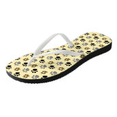 Elegante hond huisdier poten crème teenslippers (Schuin)