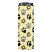 Elegante hond huisdier poten crème thermosbeker (Achterkant)