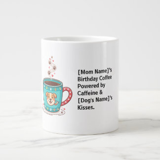 Elegante hond-moeder koffiemok verjaardag minimali extra grote beker