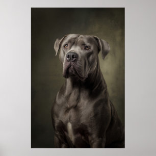 Elegante honden silhouet poster