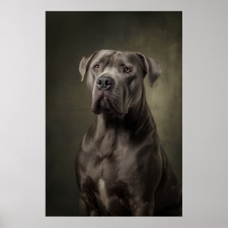 Elegante honden silhouet poster