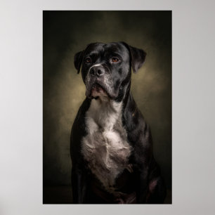 Elegante honden silhouet poster