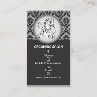 Elegante Hondenverzorging Salon Bedrijfskaart Afsprakenkaartje