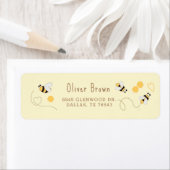 Elegante honingbij minimalistisch etiket (Insitu)