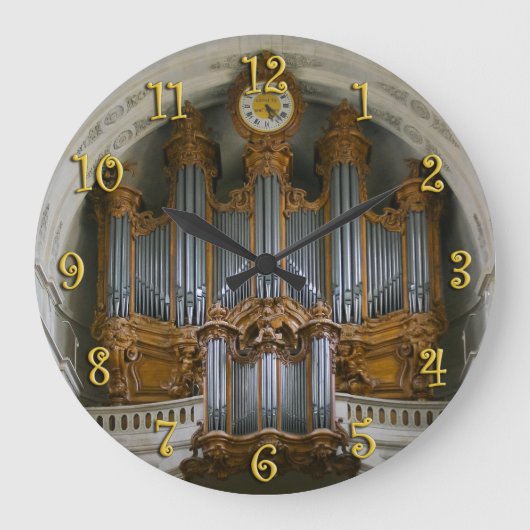 Élégante horloge d'orgue (Recto)