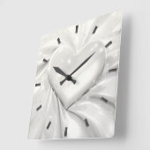 Élégante horloge murale crème blanche (Angle)