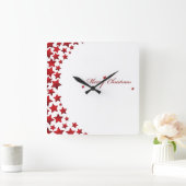 Elégante horloge murale de l'étoile de Noël (Maison)