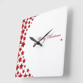 Elégante horloge murale de l'étoile de Noël (Angle)