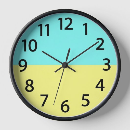 Élégante horloge murale minimaliste (Recto)