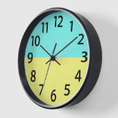 Élégante horloge murale minimaliste (Angle)