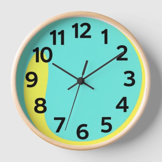 Élégante horloge murale minimaliste (Recto)