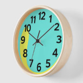 Élégante horloge murale minimaliste (Angle)