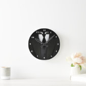 Élégante horloge murale noire pour hommes (Maison)