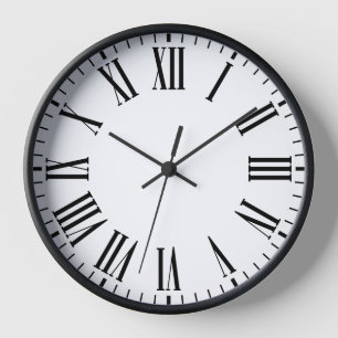 Elégante horloge murale numérique romaine ⏳ classi