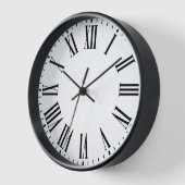 Elégante horloge murale numérique romaine ⏳ classi (Angle)