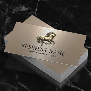 Elegante Horse Logo Equine Training Equestrian Visitekaartje