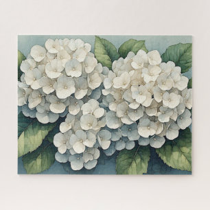 Elegante Hortensia Bloem Kunst Legpuzzel