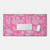 Elegante  hot pink toile de jouy bureaumat (Keyboard & Muis)